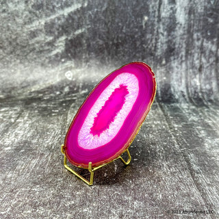 Infinite Beauty Genuine Pink Banded Agate Slice #100