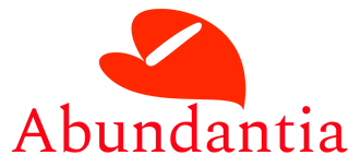 Abundantia Logo with Anthurium 