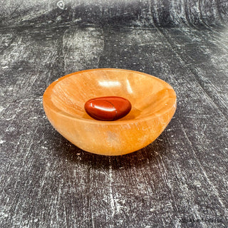 Balance Home Orange Selenite Bowl and Gemstones Set