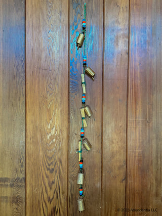 Lucky Charm Palo Santo and Evil Eye Golden Bell Garland